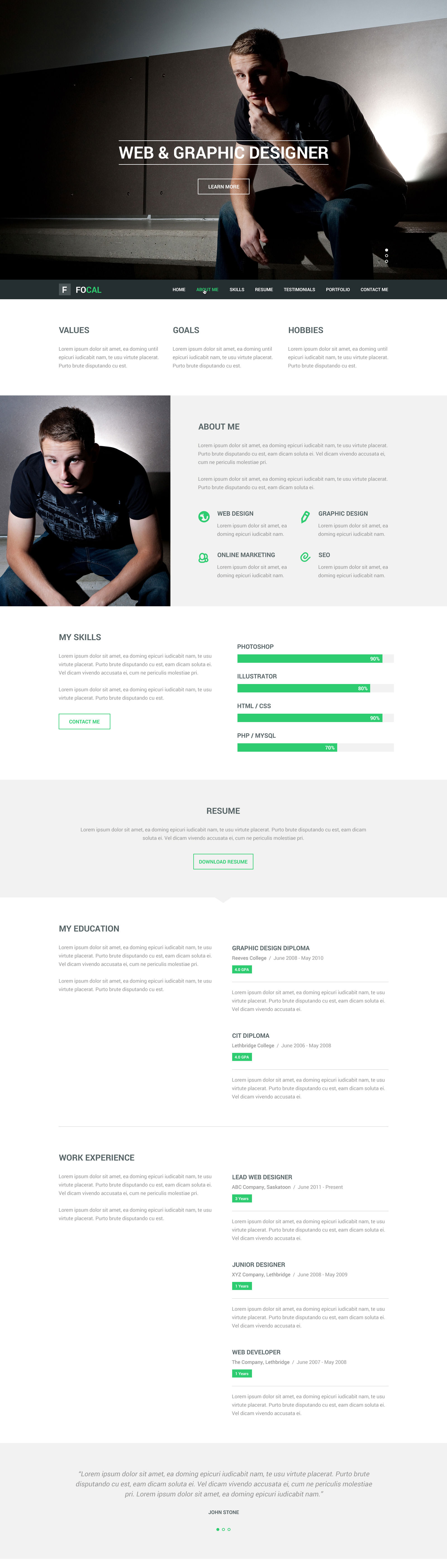 FREE 7+ Resume Template Designs in PSD MS Word