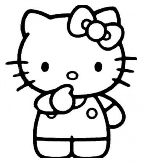 FREE 18+ Hello Kitty Coloring Pages in PDF AI