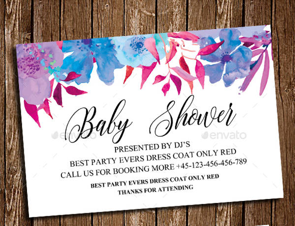 FREE 13+ Unique Baby Shower Invitation Designs in PSD AI MS Word