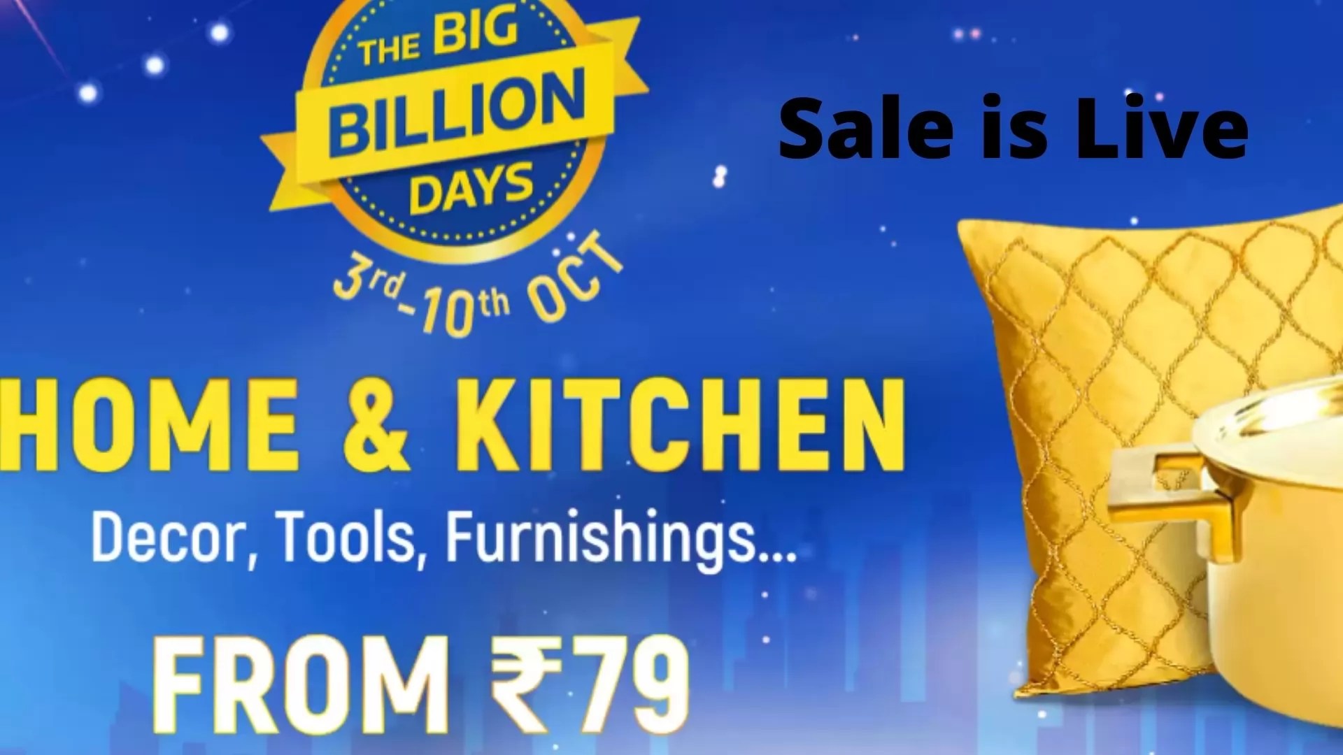 Flipkart Big Billion Days Home & Furniture Sale [50 80 Off]