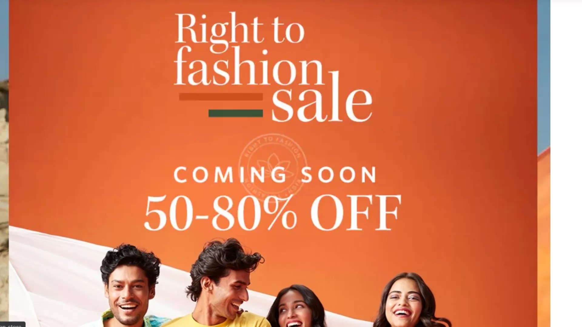 Myntra Right to Fashion Sale offers (2022) Top Deals on Best brands