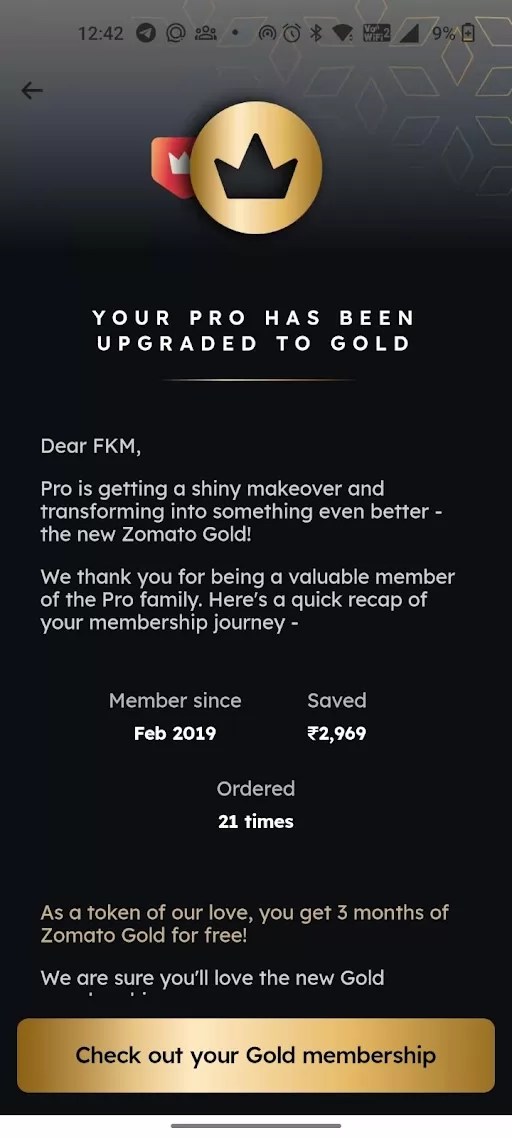 How to Get Zomato Pro [Zomato Pro has been Upgraded to Gold]