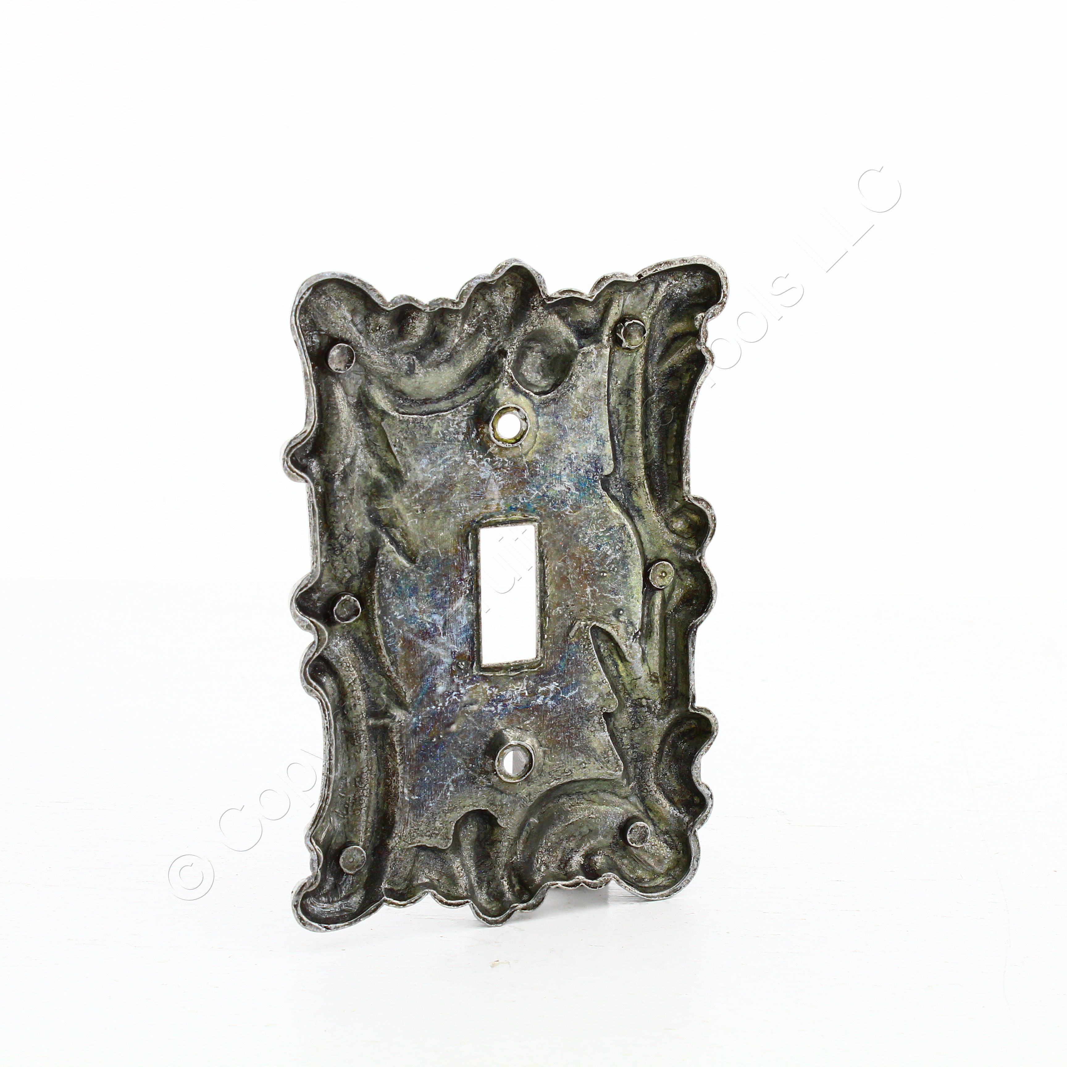 Leviton Antique Silver Textured Metal Switch Cover Wall Plate