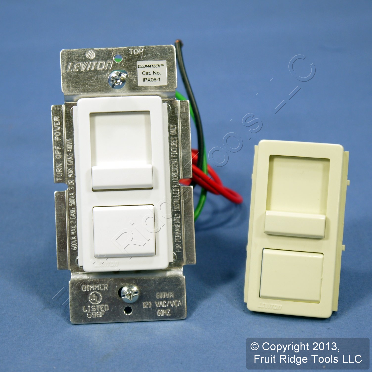 Leviton White Fluorescent Light Dimmer Switch Mark X eBay