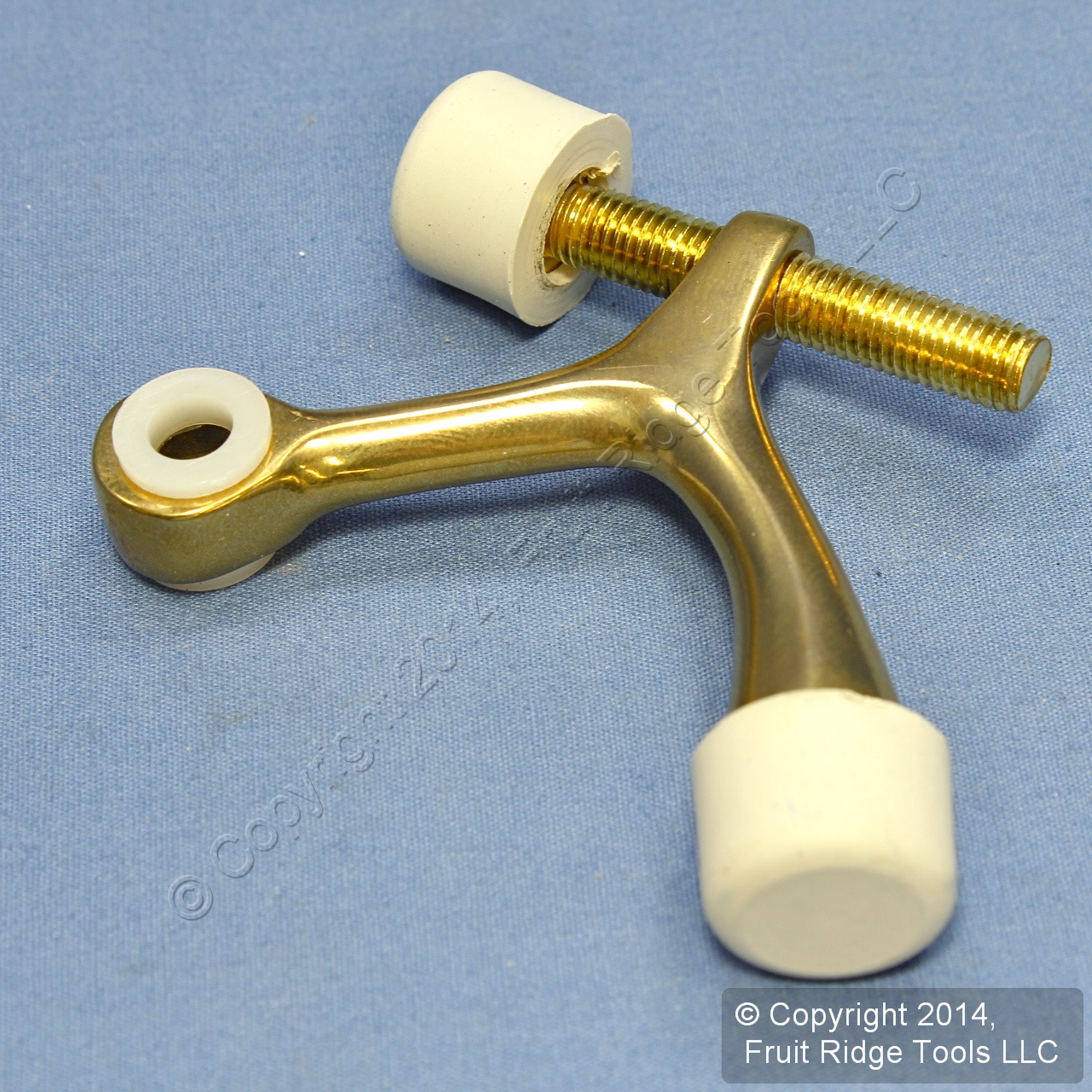 Solid Brass Classic Design Hinge Pin Adjustable Door Stop Rubber Tip