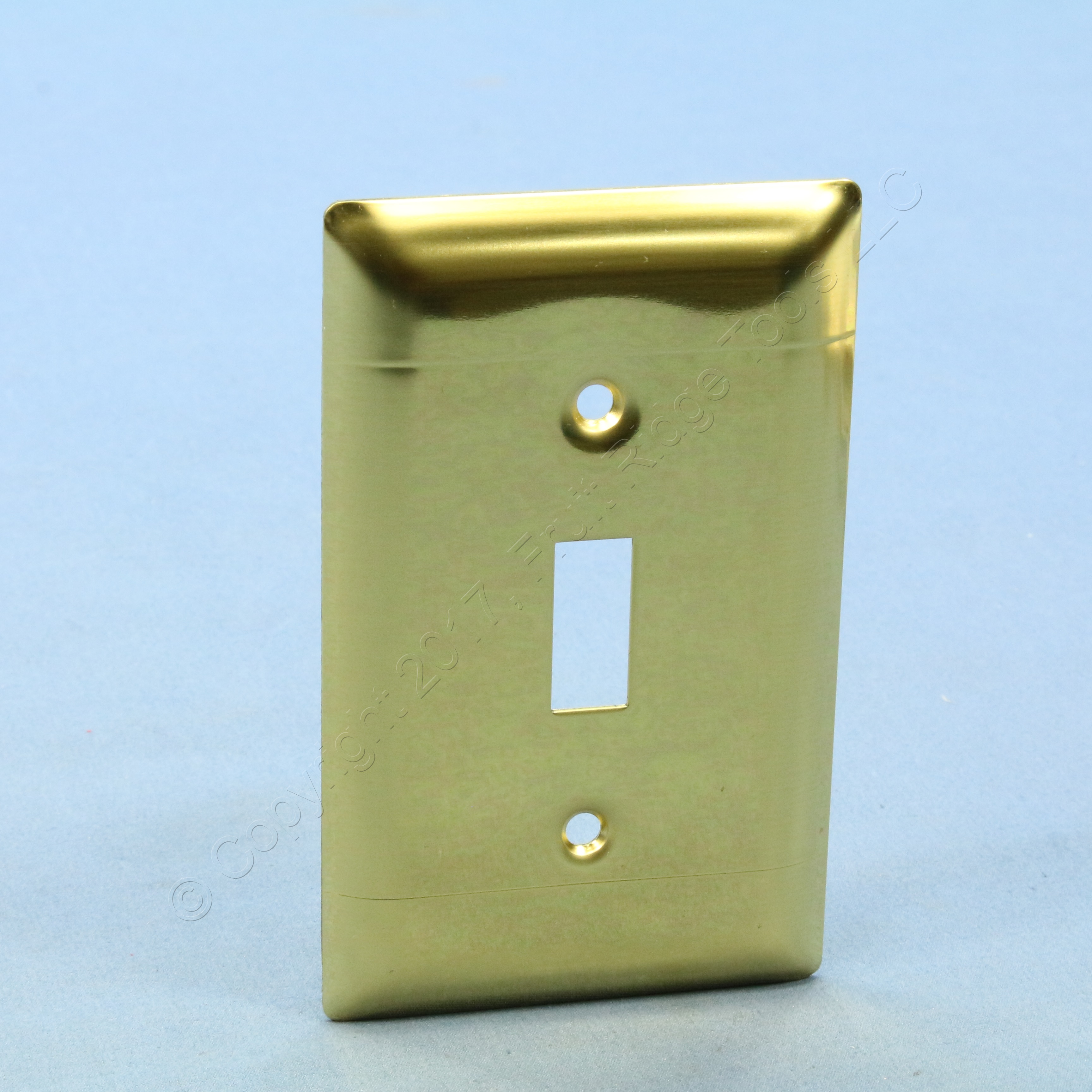 New P&S Polished BRASS 1Gang Toggle Switch Cover Wallplate Switchplate