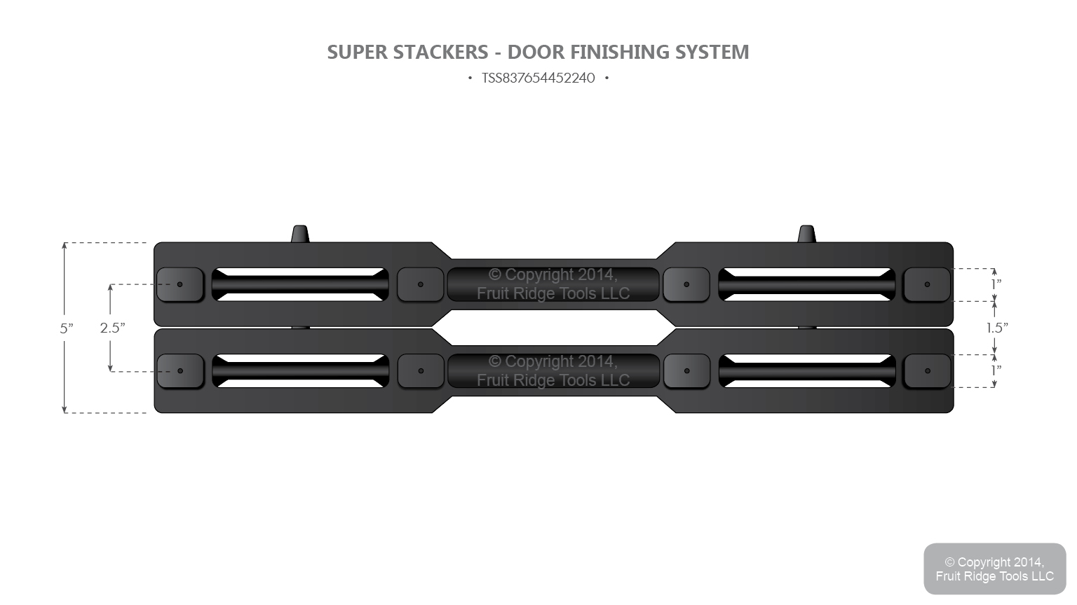 10 Super Stacker Horizontal Door Finishing System for Standard and Bi