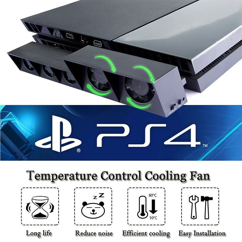 Temperature Control Cooler For PS4 5Fan Playstation