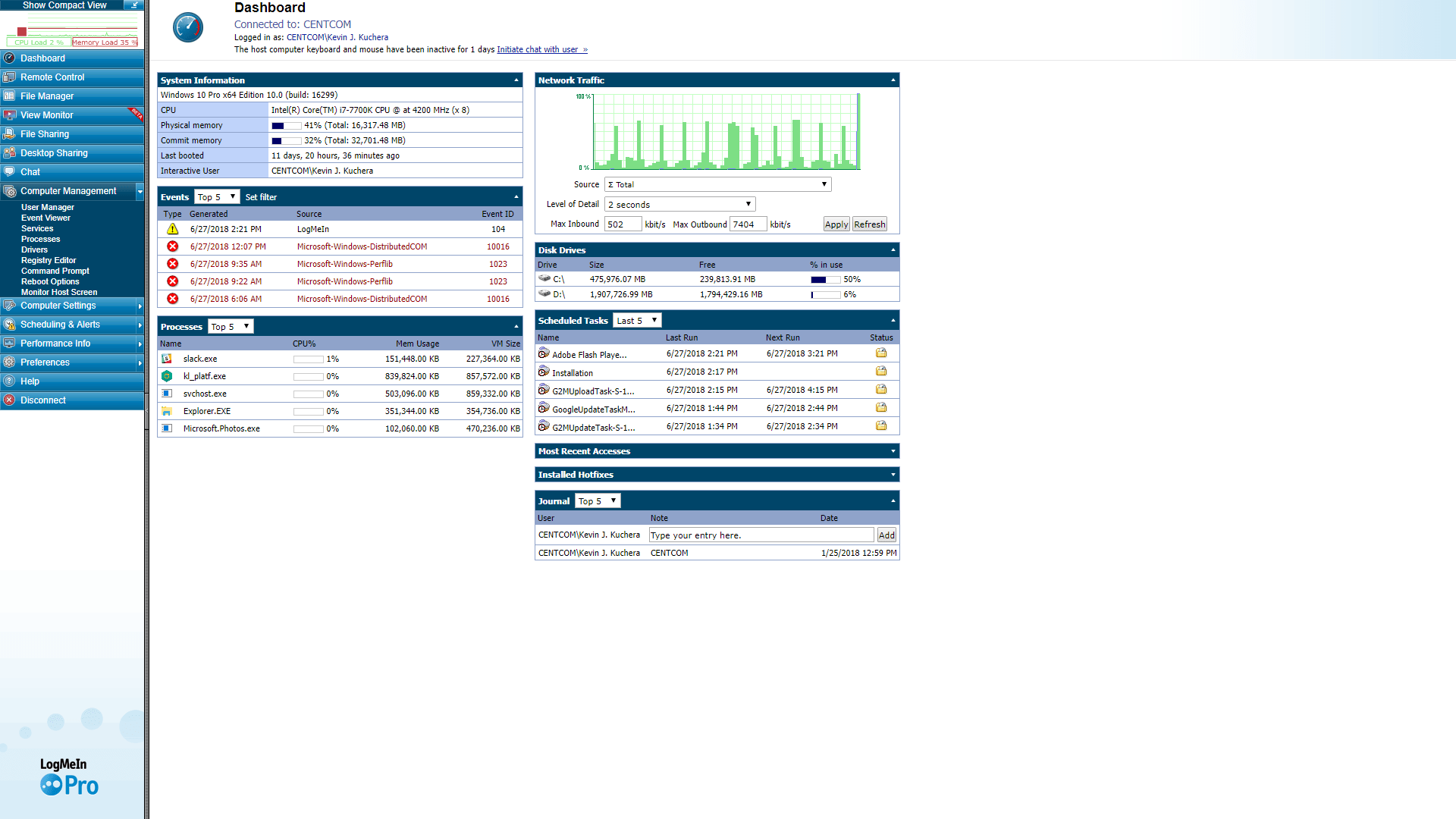 Central vs. Micro Focus ZENworks Patch Management G2