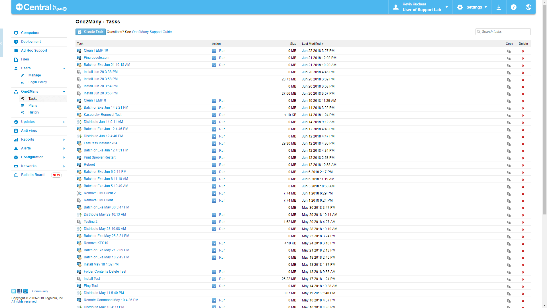 Central vs. Micro Focus ZENworks Patch Management G2
