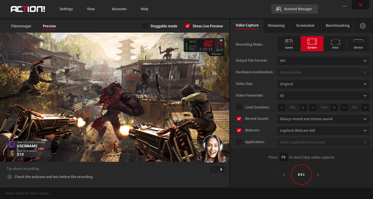 Download Action! Screen Recorder Full Versi Terbaru Gratis