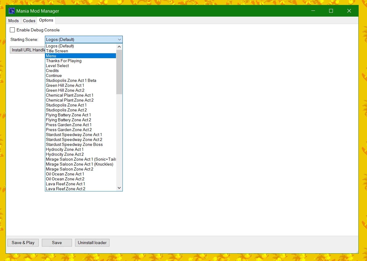 Mania Mod Manager (By Supersonic16) [Sonic Mania] [Modding Tools]