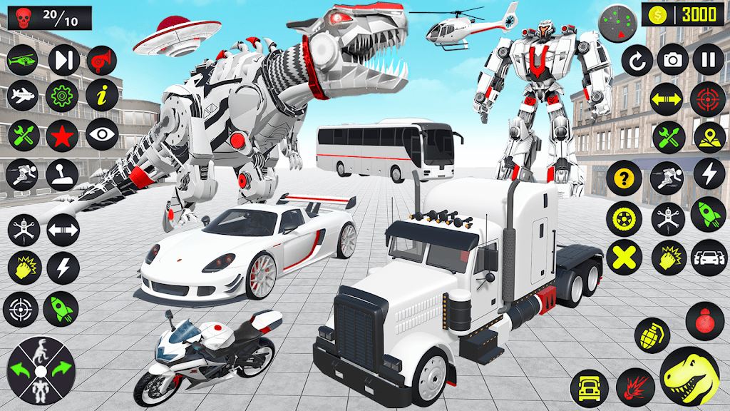 Dino Transform Robot Car Game Mod Apk v14(Unlimited Resources) Download