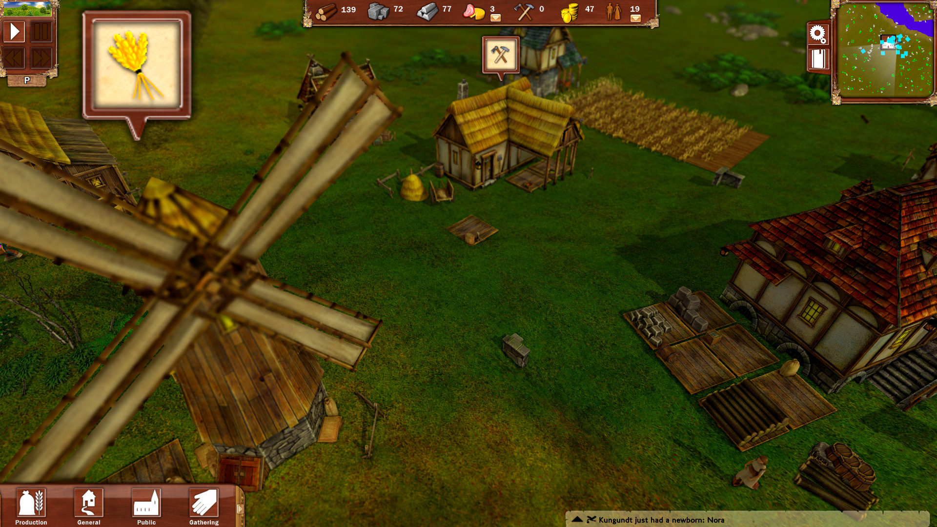 Medieval city building simulation Villagers launches
