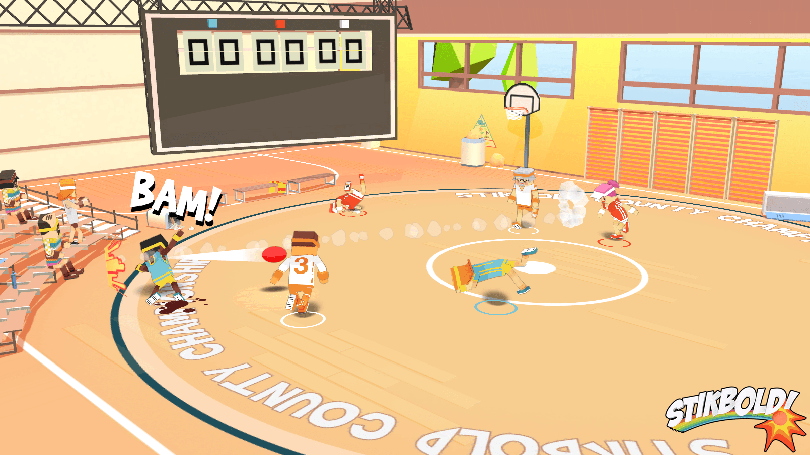 Funky dodgeball game Stikbold gets April 1st release GameWatcher
