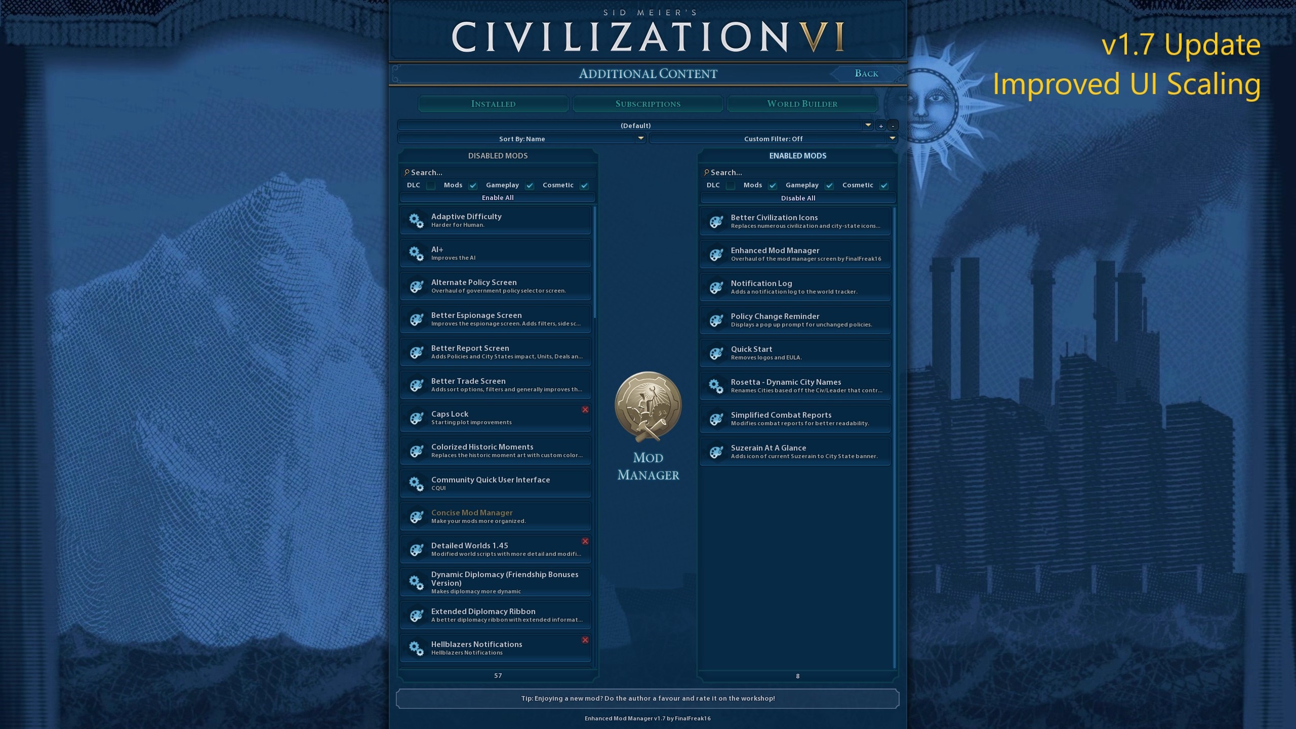 The Best Civilization 6 Mods GameWatcher