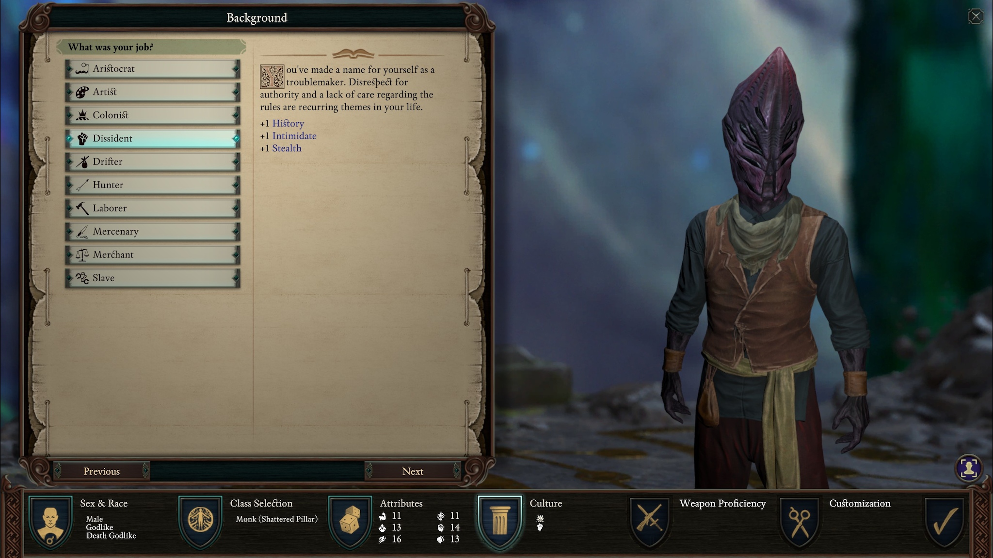 Pillars Of Eternity 2: Deadfire - Character Creation | Gamewatcher