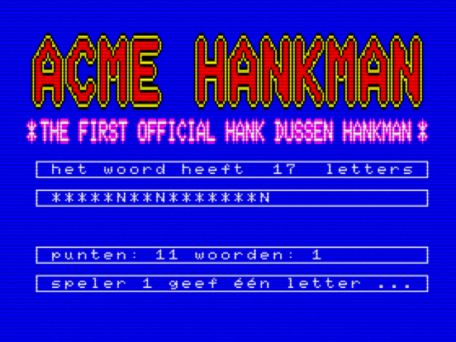 Hankman (1991, MSX2, Hank Dussen Programeursgroep) | Generation MSX