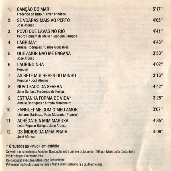 Dulce Pontes「Lagrimas」