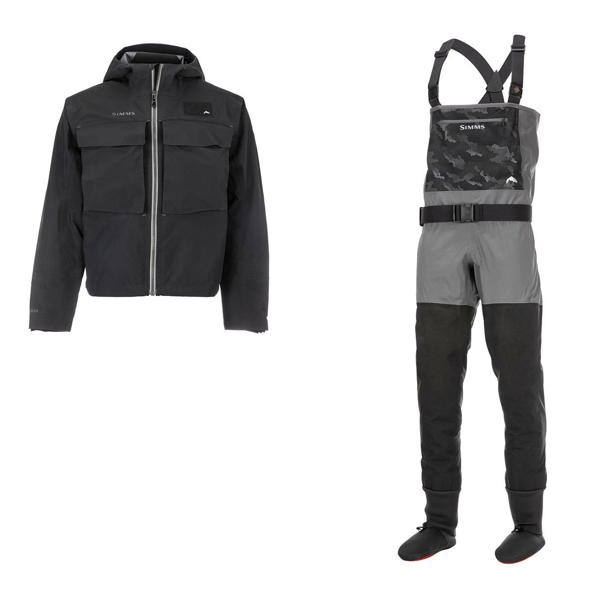 The Simms Guide Classic Wader and Jacket DUN Magazine