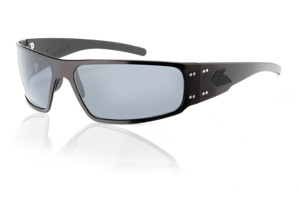 Gatorz Magnum MATT BLACK Aluminum Scratch Resistant Grey Polarized