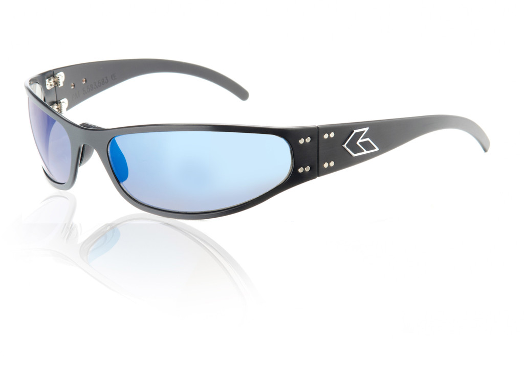 NEW Gatorz Radiator BLACK Aluminum Scratch Resistant Blue Chrome Lens