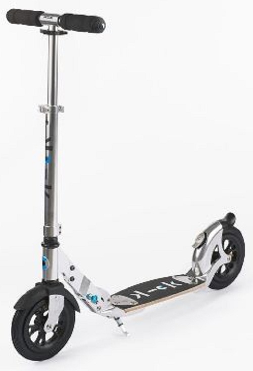 NEW Kickboard USA Chrome Micro Flex Air Tires Tbar Foldable 2Wheeled