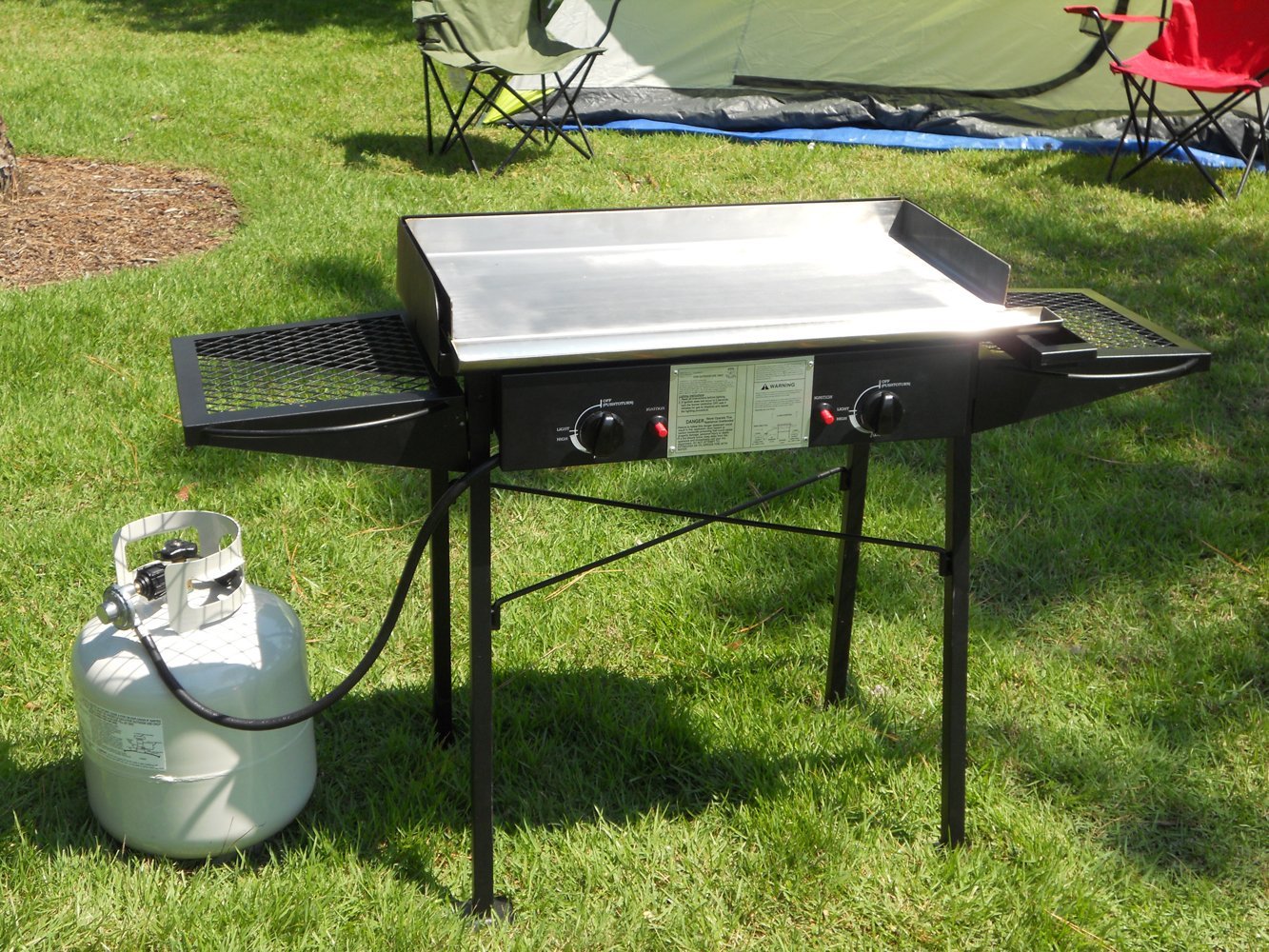 King Kooker CS02SG 30" Portable Low Pressure Double Burner Camp Stove w