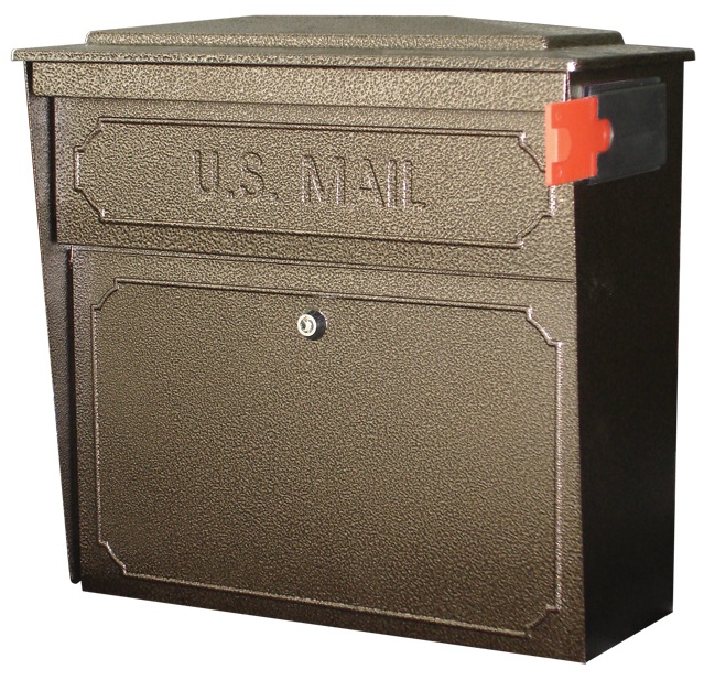 NEW Mail Boss Townhouse 7174 BRONZE AntiPry Steel Locking Wall Mount