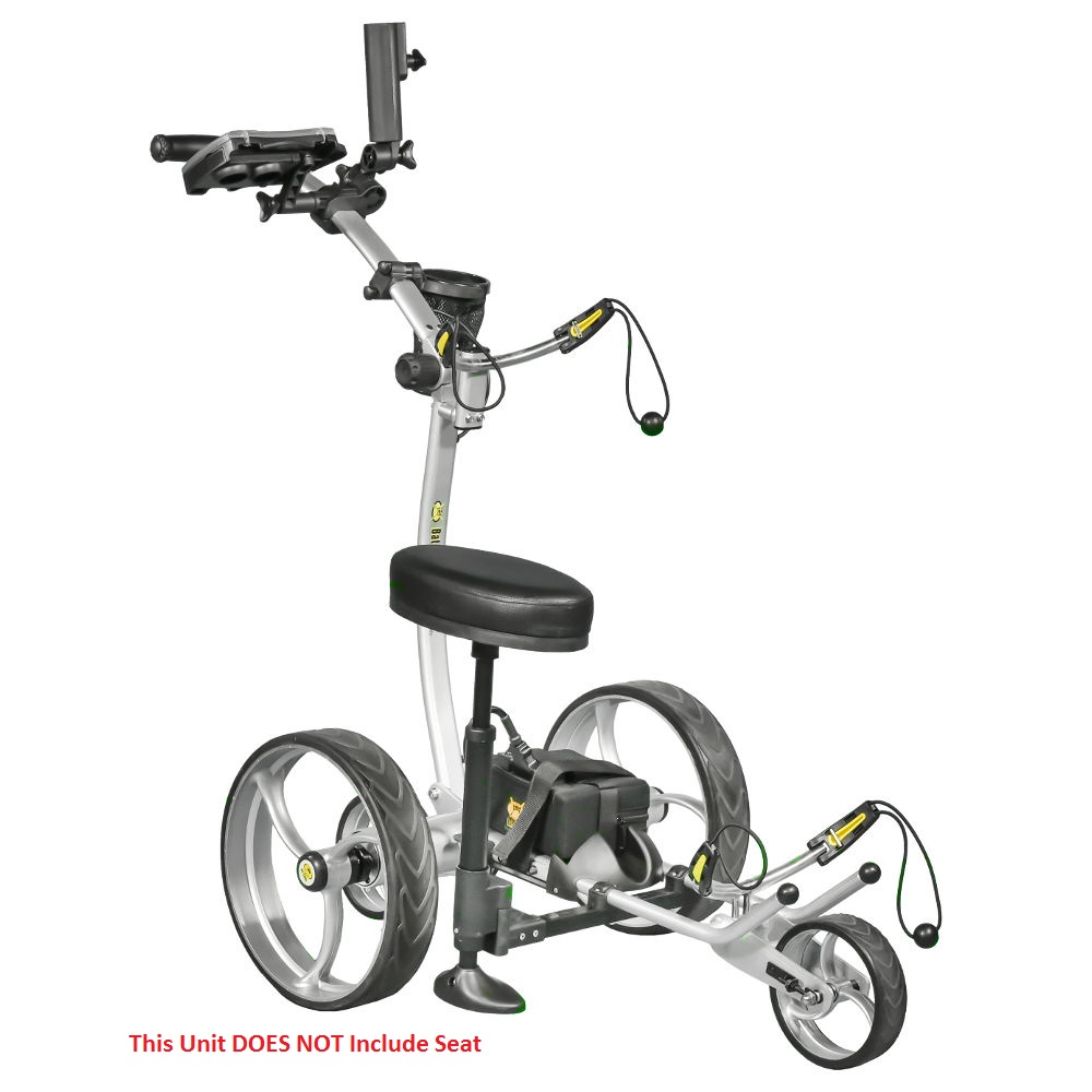 NEW Bat Caddy X8 Pro Manual Electric Golf Bag Cart Silver w/ 12V 35Ah