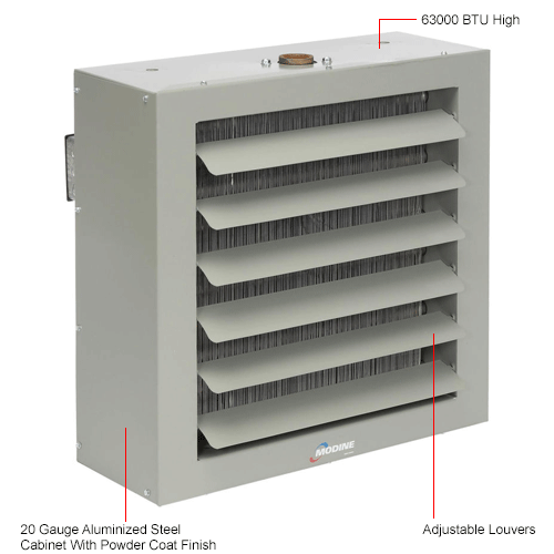 Modine Steam or Hot Water Unit Heater HSB121SB01SA, 121000 BTU