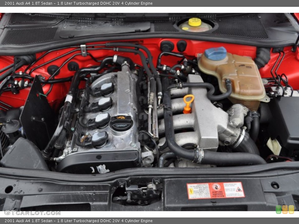 1.8 Liter Turbocharged DOHC 20V 4 Cylinder Engine for the 2001 Audi A4
