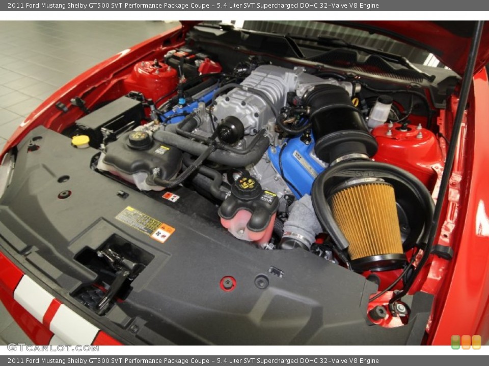 5.4 Liter SVT Supercharged DOHC 32-Valve V8 Engine for the 2011 Ford
