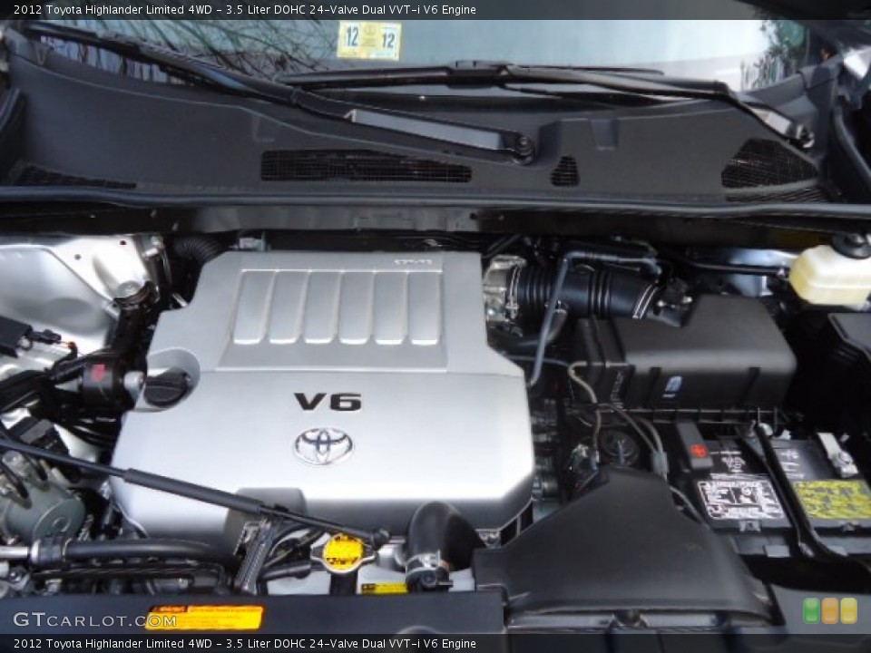 3.5 Liter DOHC 24Valve Dual VVTi V6 Engine for the 2012 Toyota