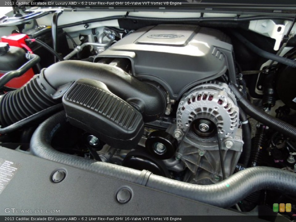 6.2 Liter Flex-Fuel OHV 16-Valve VVT Vortec V8 2013 Cadillac Escalade