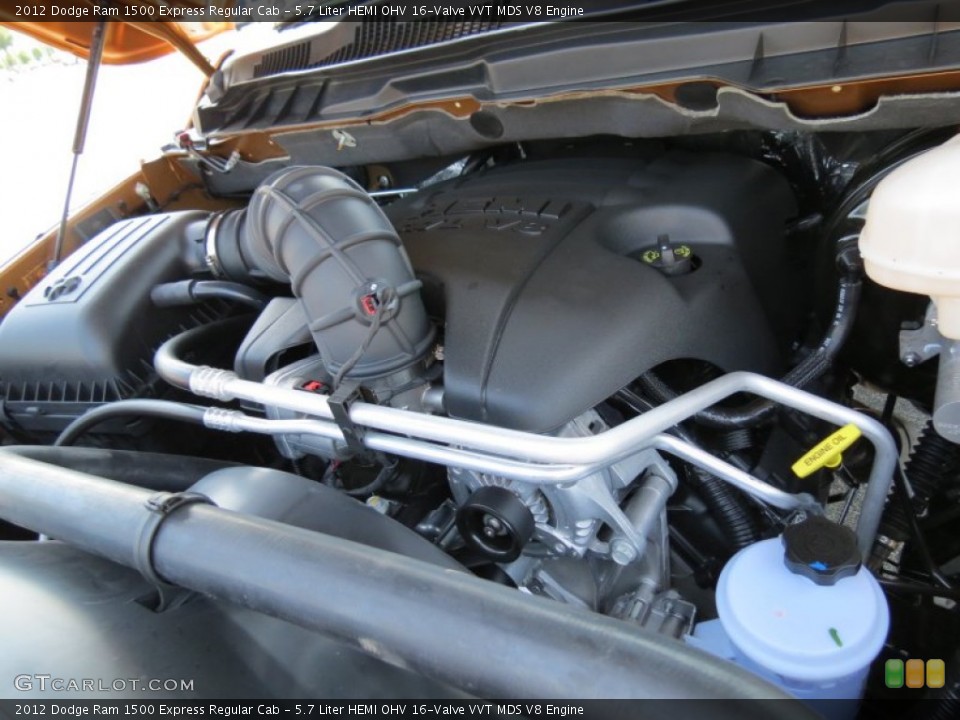 5.7 Liter HEMI OHV 16-Valve VVT MDS V8 Engine for the 2012 Dodge Ram