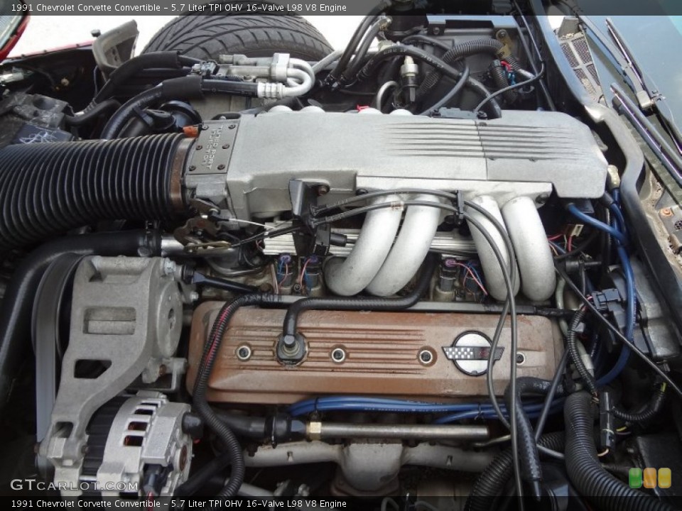 5.7 Liter TPI OHV 16-Valve L98 V8 Engine for the 1991 Chevrolet