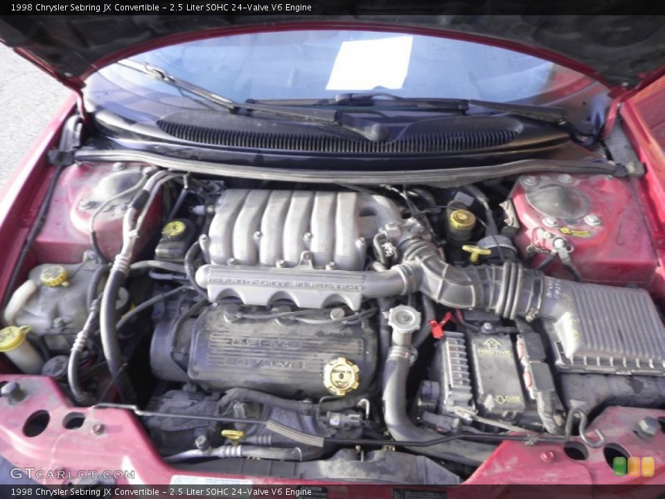 2.5 Liter SOHC 24-Valve V6 Engine for the 1998 Chrysler Sebring