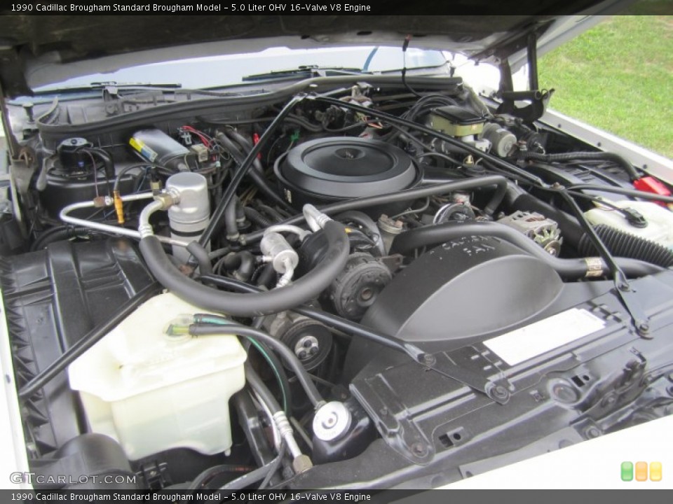 5.0 Liter OHV 16-Valve V8 1990 Cadillac Brougham Engine | GTCarLot.com