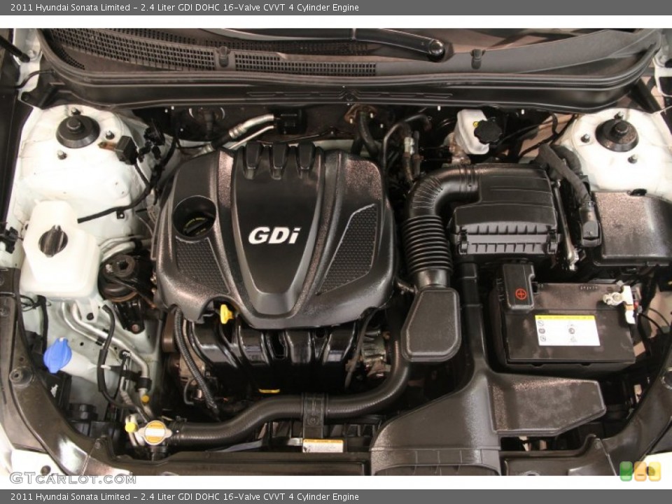 2.4 Liter GDI DOHC 16-Valve CVVT 4 Cylinder Engine for the 2011 Hyundai
