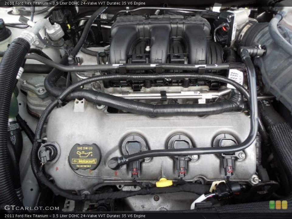 3.5 Liter DOHC 24-Valve VVT Duratec 35 V6 Engine for the 2011 Ford Flex