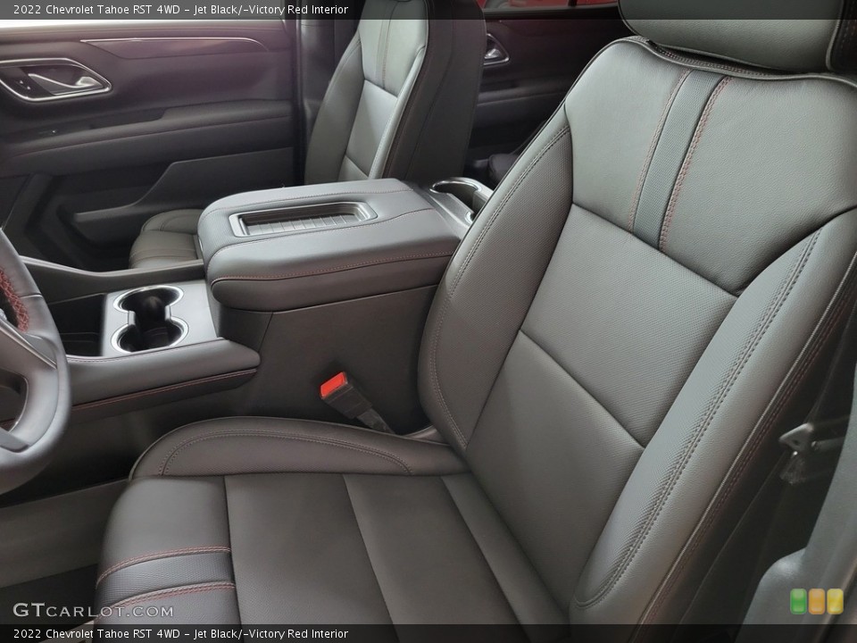 Jet Black/­Victory Red 2022 Chevrolet Tahoe Interiors