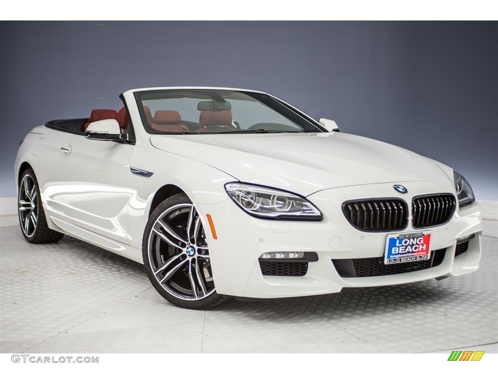 Alpine White 2018 BMW 6 Series 640i Convertible Exterior Photo