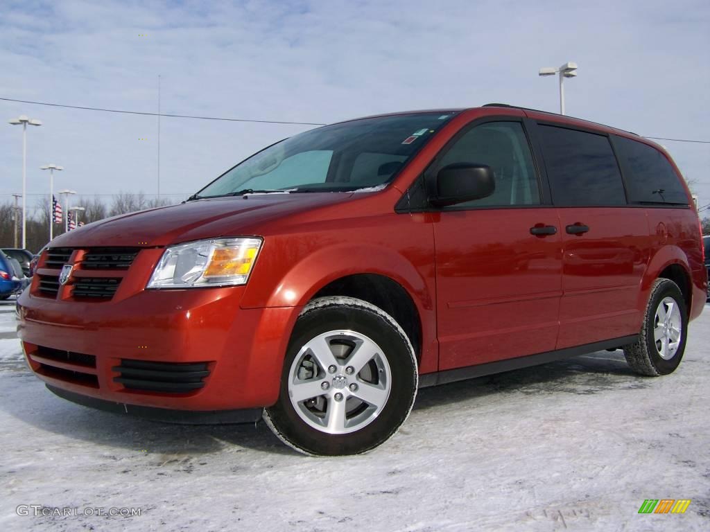 2008 Sunburst Orange Pearl Dodge Grand Caravan SE 2974350 GTCarLot
