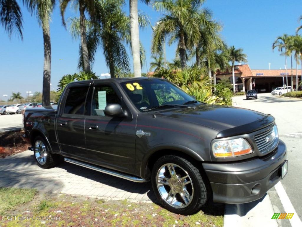 2002 Dark Shadow Grey Metallic Ford F150 HarleyDavidson SuperCrew 45394694