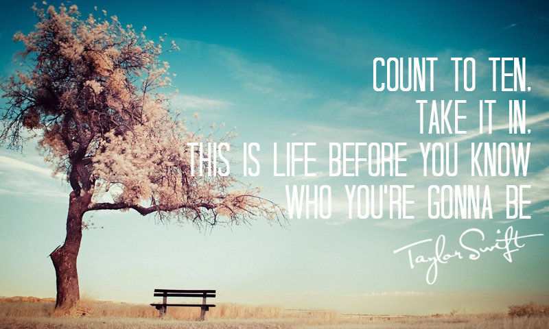 If Taylor Swift Lyrics Were Inspirational Posters Count to Ten Guff
