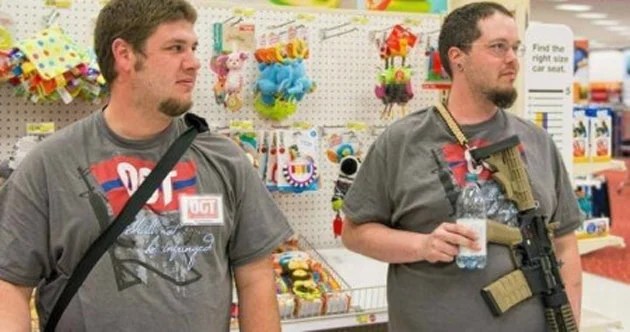 Moms Demand Action square off with Open Carry Texas (VIDEO)