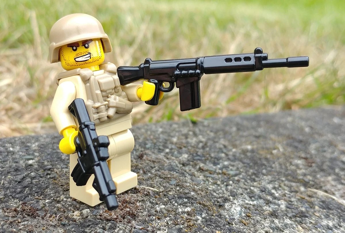 From bricks to BrickArms brings mini weaponry to Lego buffs