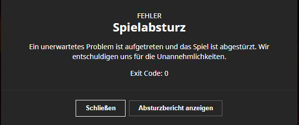 Minecraft Crashed mit Exit Code 0?