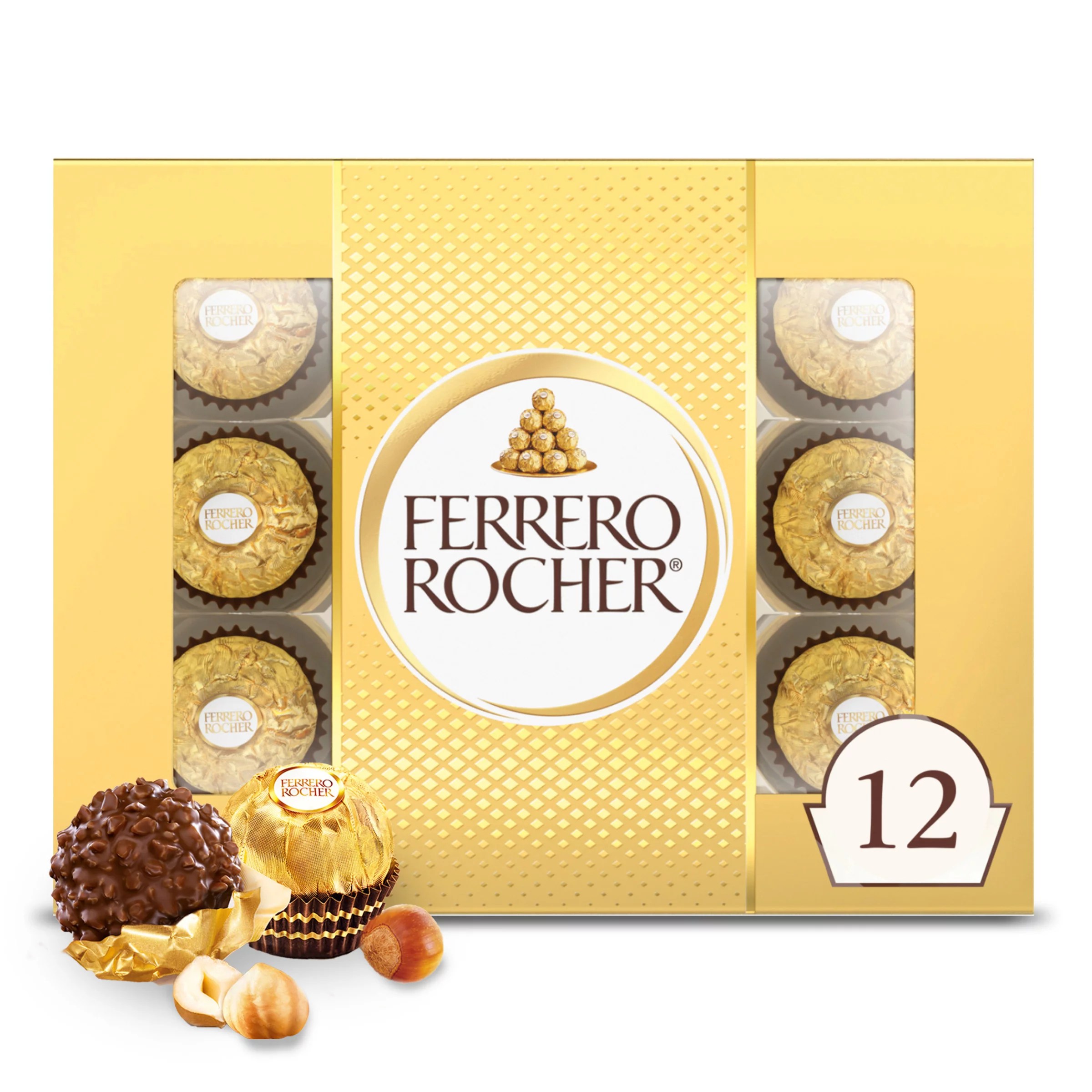 Ferrero Rocher Fine Hazelnut Chocolates Shop Candy at HEB